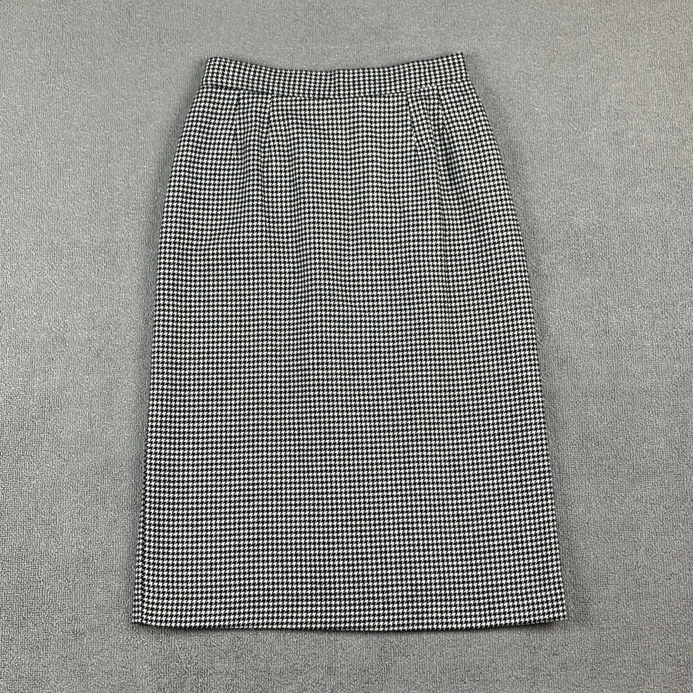Sag Harbor Skirt Women's Size 8 Black White Polyester Zipper Formal